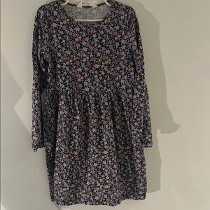 H&M Black and Pink Bishop Sleeve Sundress